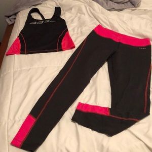 Bebe Sport matching leggings & top